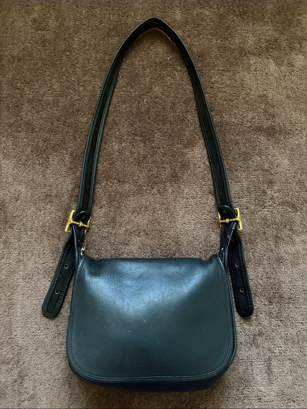 Vintage Coach Patricia Legacy Shoulder Crossbody Purse Bag Black